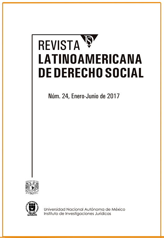 Go to journal home page - Revista Latinoamericana de Derecho Social